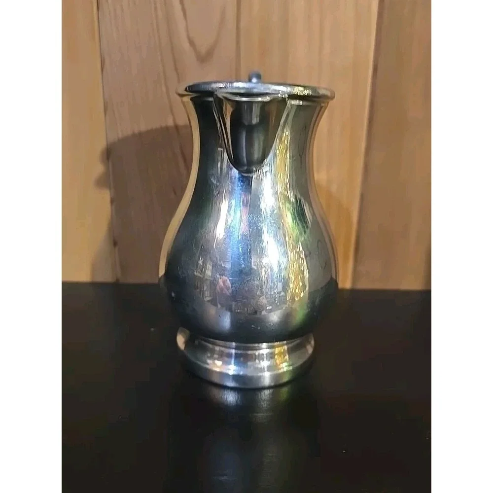 Vtg MCM Danish Quality‎ Queen Art Pewter Creamer Pitcher #351